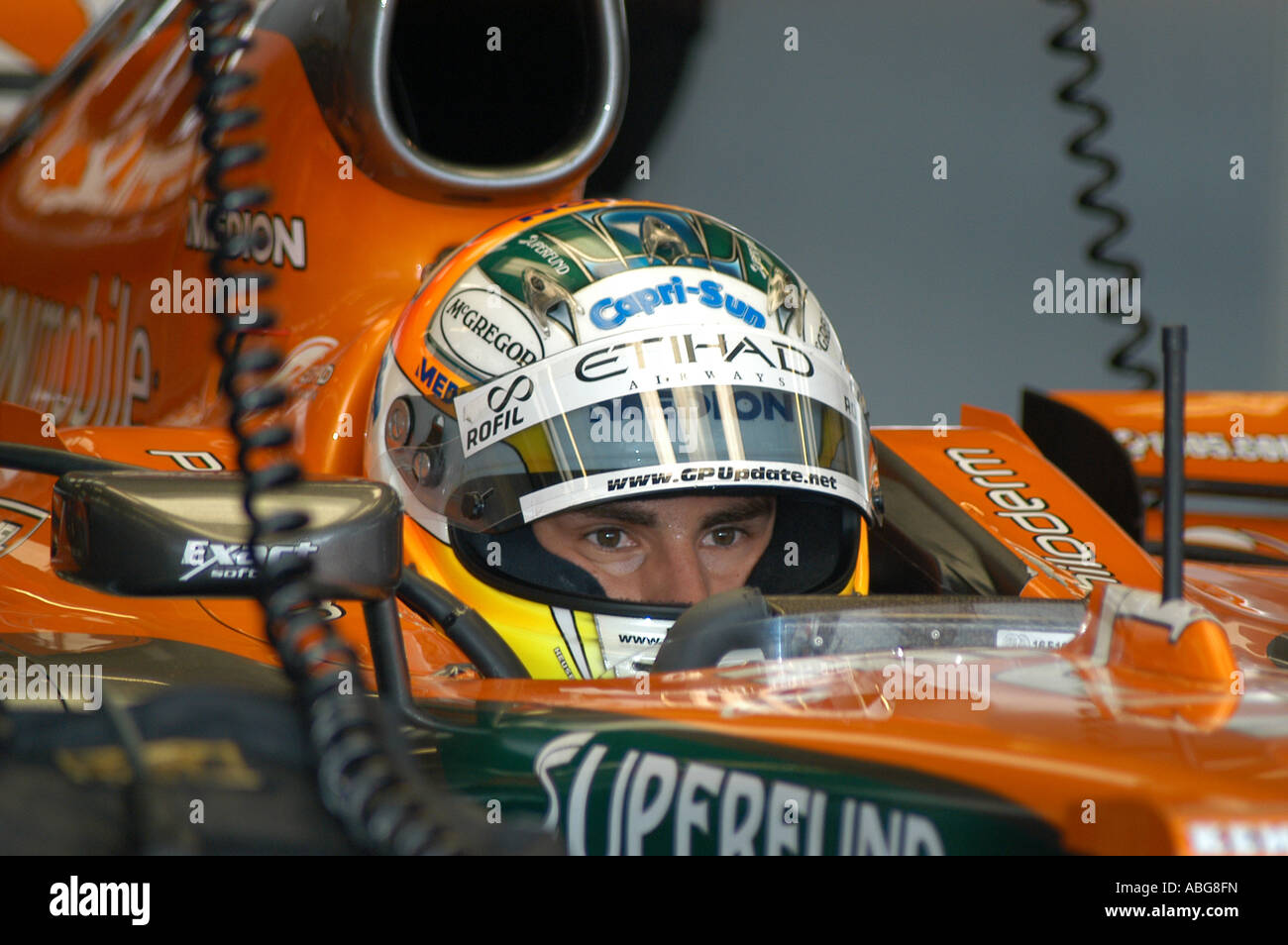 Adrian Sutil (GER) während der Formel 1 Tests 2007 Stockfoto
