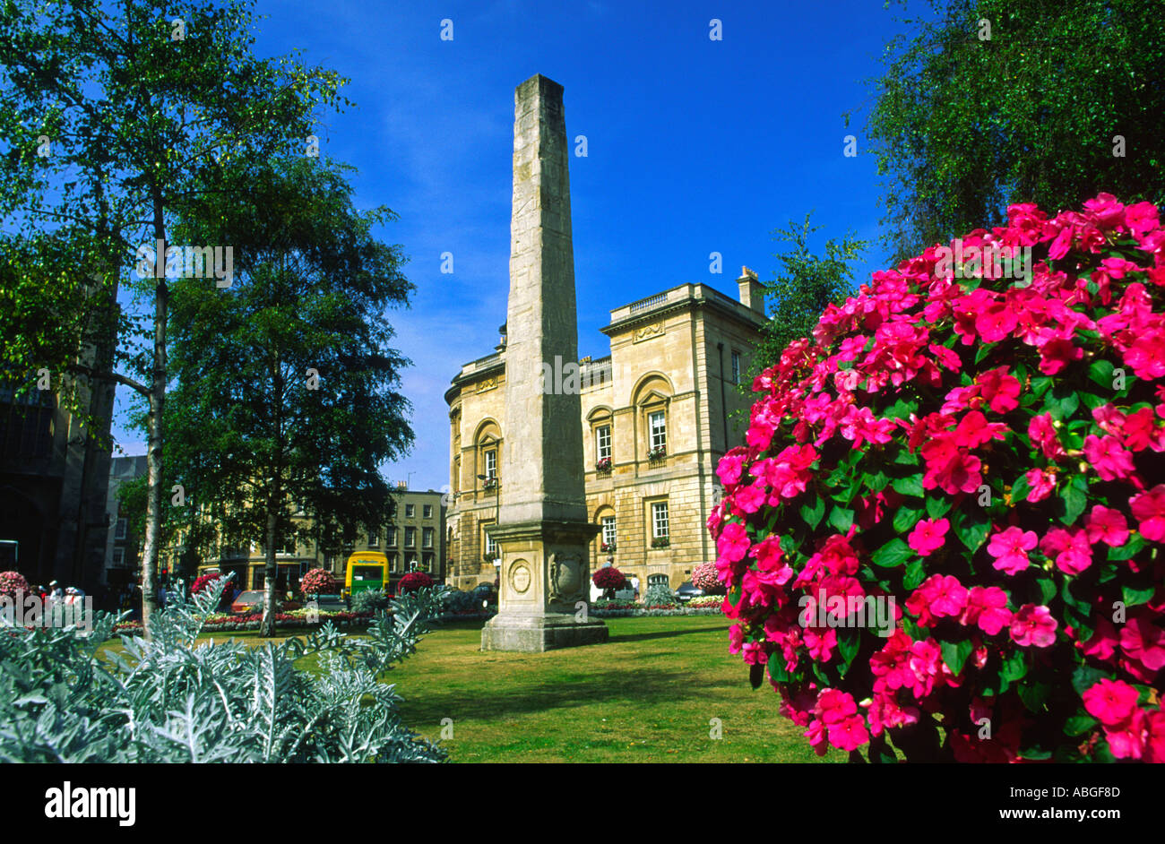 Gärten in der Orange Grove Bath Avon England Stockfoto