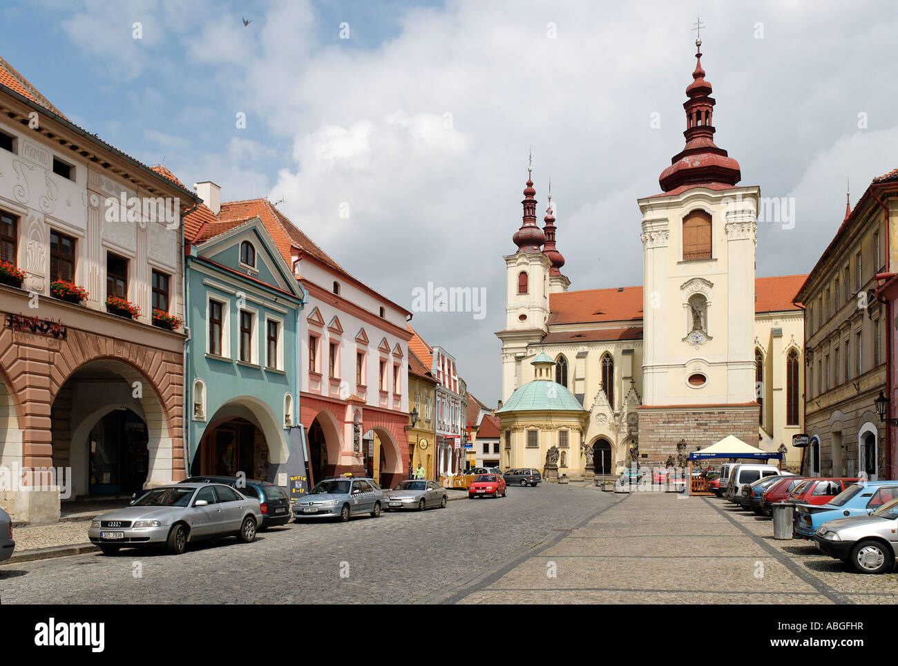 Historische alte Stadt Zatec, Nord-Böhmen, Tschechische Republik Stockfoto