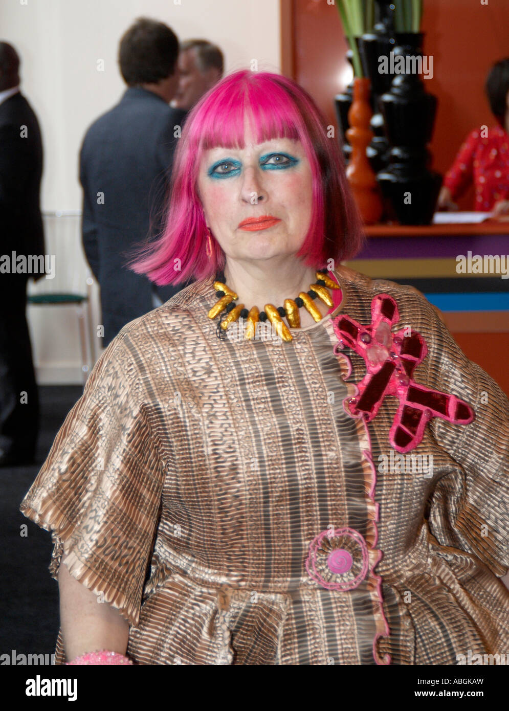 Zandra Rhodes-Celebrity-designer Stockfoto