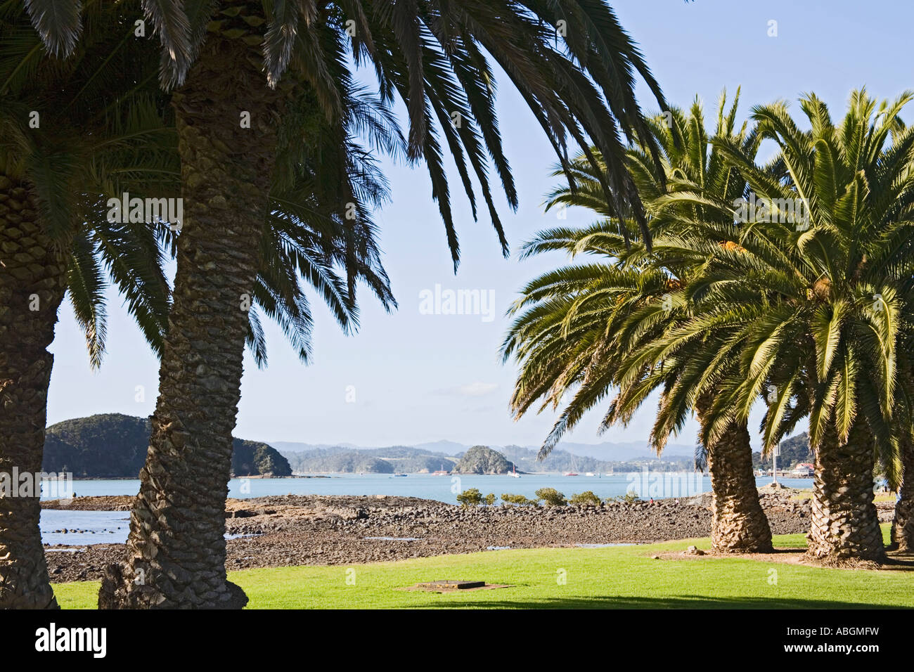 WAITANGI NORTH ISLAND Neuseeland kann Hobsons Strand in der Vertrag Gründen Bay of Islands Stockfoto