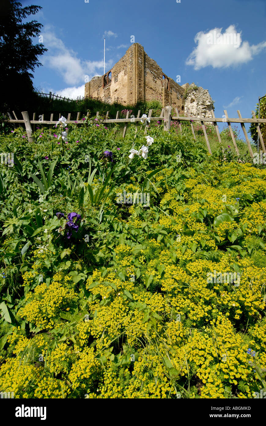 Der Bergfried der Burg Guilford. Stockfoto