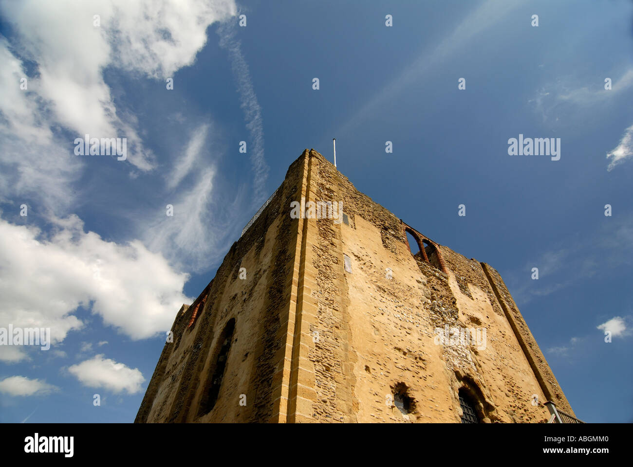 Der Bergfried von Guildford Castle. Stockfoto