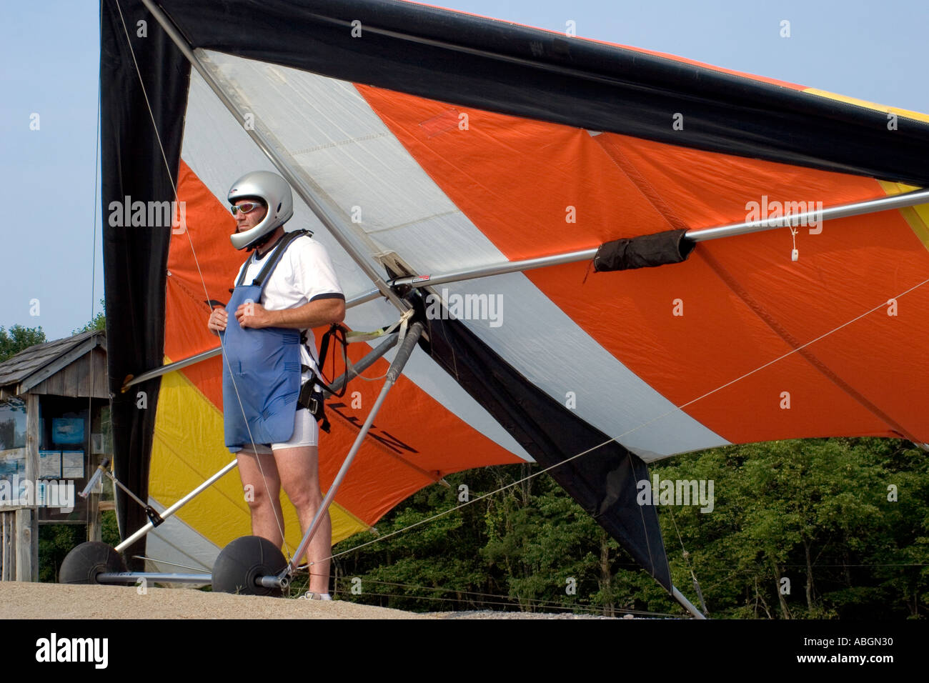 Chattannooga Tennessee Lookout Mountain Hang gliding Stockfoto