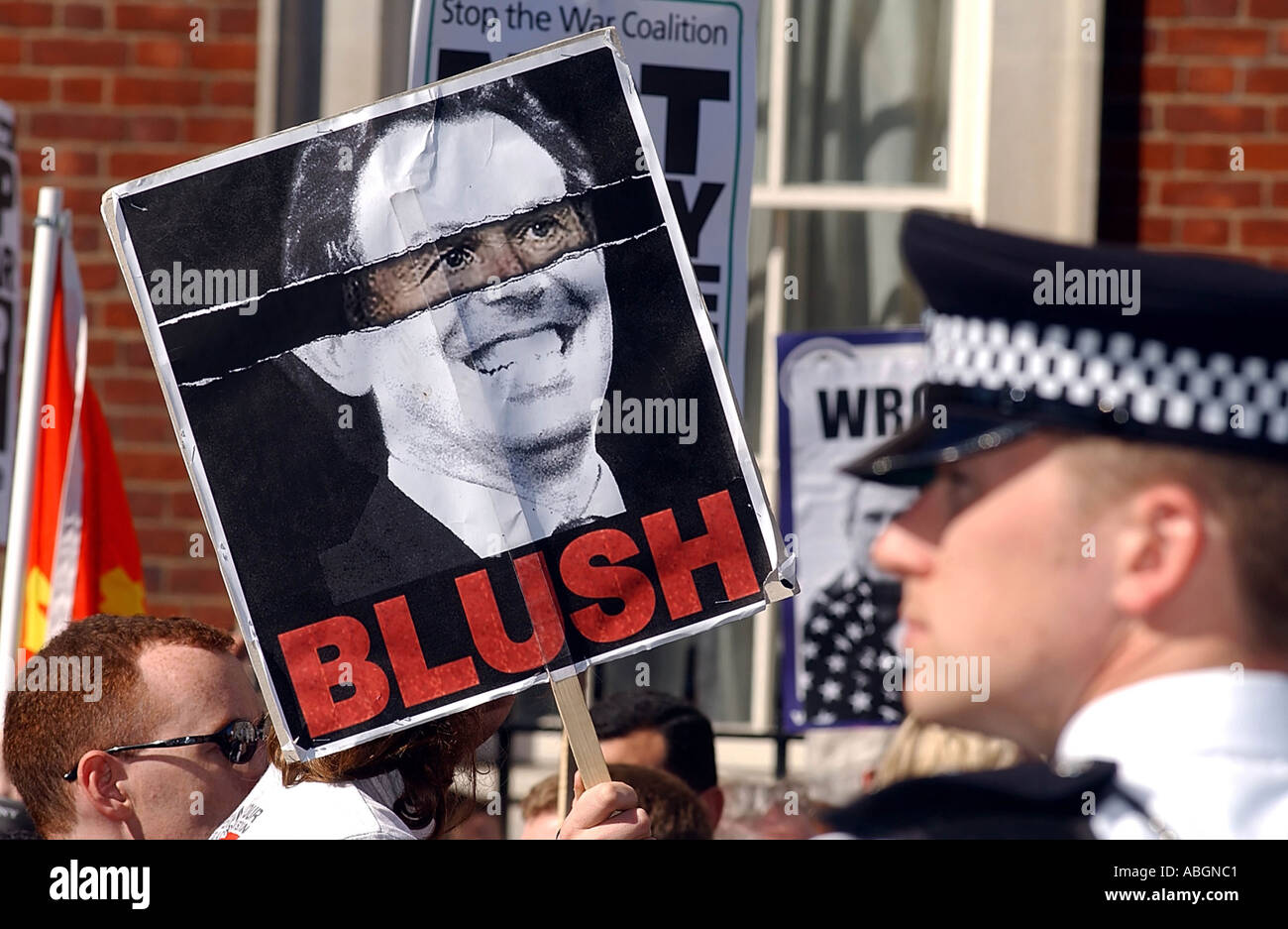 London, anti-Krieg Demo 2003 Foto von John Robertson Stockfoto