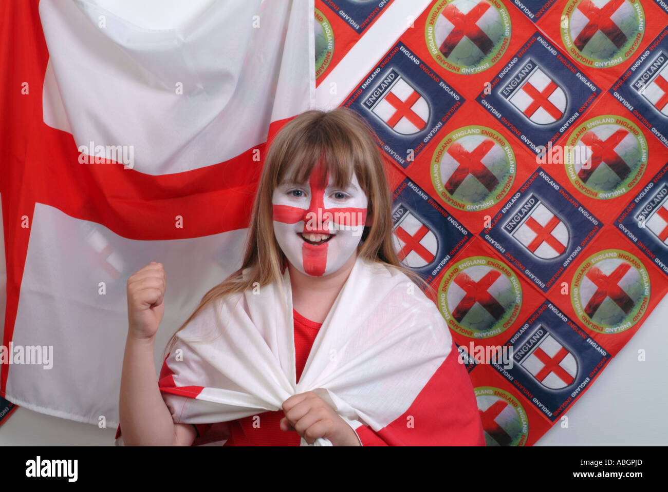 England Fußball-fan Stockfoto