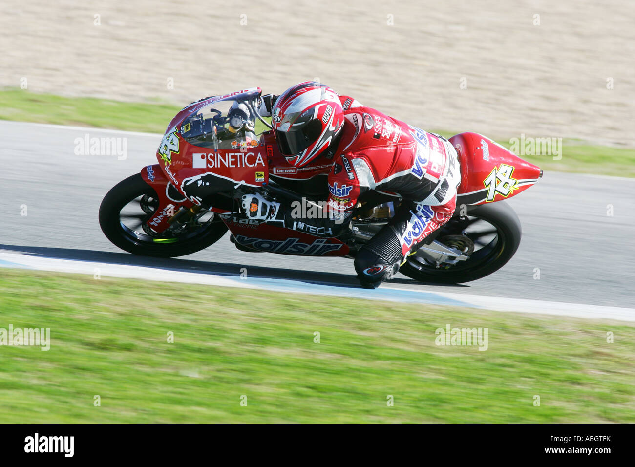 125 Gp Moto racing in jerez Stockfoto
