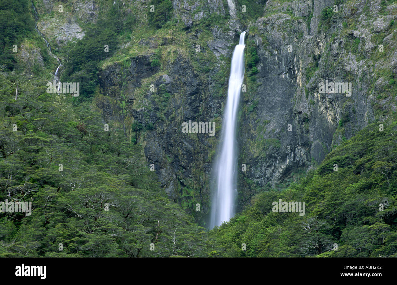 Devils Punchbowl Falls Arthurs Pass Nationalpark Canterbury Südinsel Neuseeland Stockfoto