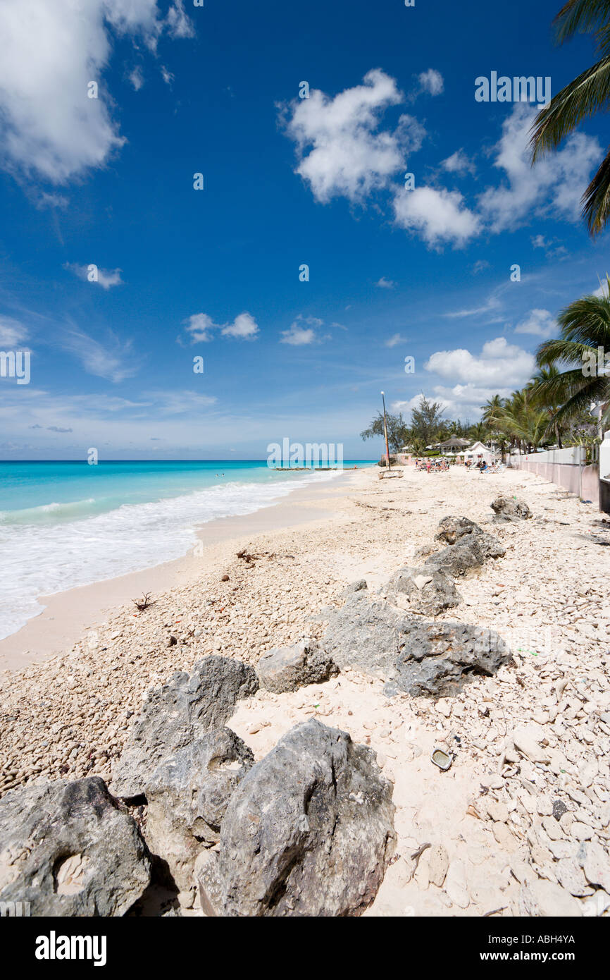 Maxwell Beach in der Nähe von Meeresbrise und Butterfly Beach Hotels, South Coast, Barbados, Lesser Antilles, West Indies, Karibik Stockfoto