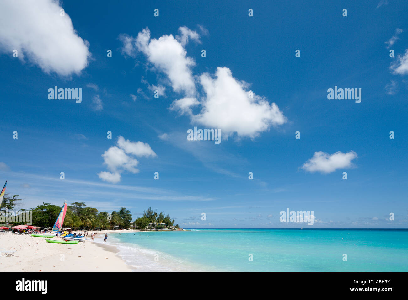 Dover Beach, St. Lawrence Gap, Südküste, Barbados, kleine Antillen, West Indies, Karibik Stockfoto
