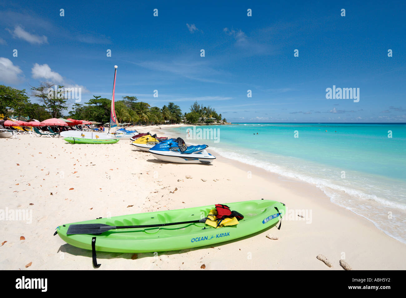Dover Beach, St. Lawrence Gap, Südküste, Barbados, kleine Antillen, West Indies, Karibik Stockfoto