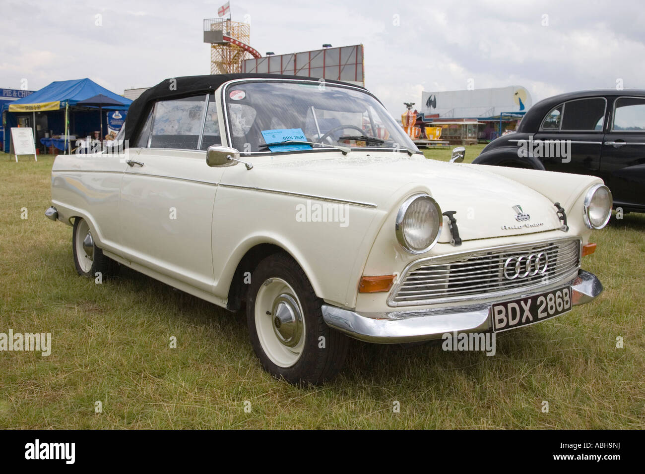 alte klassische Auto Union / Audi Auto auf Anzeige bei einer Autorallye / zeigen Stockfoto