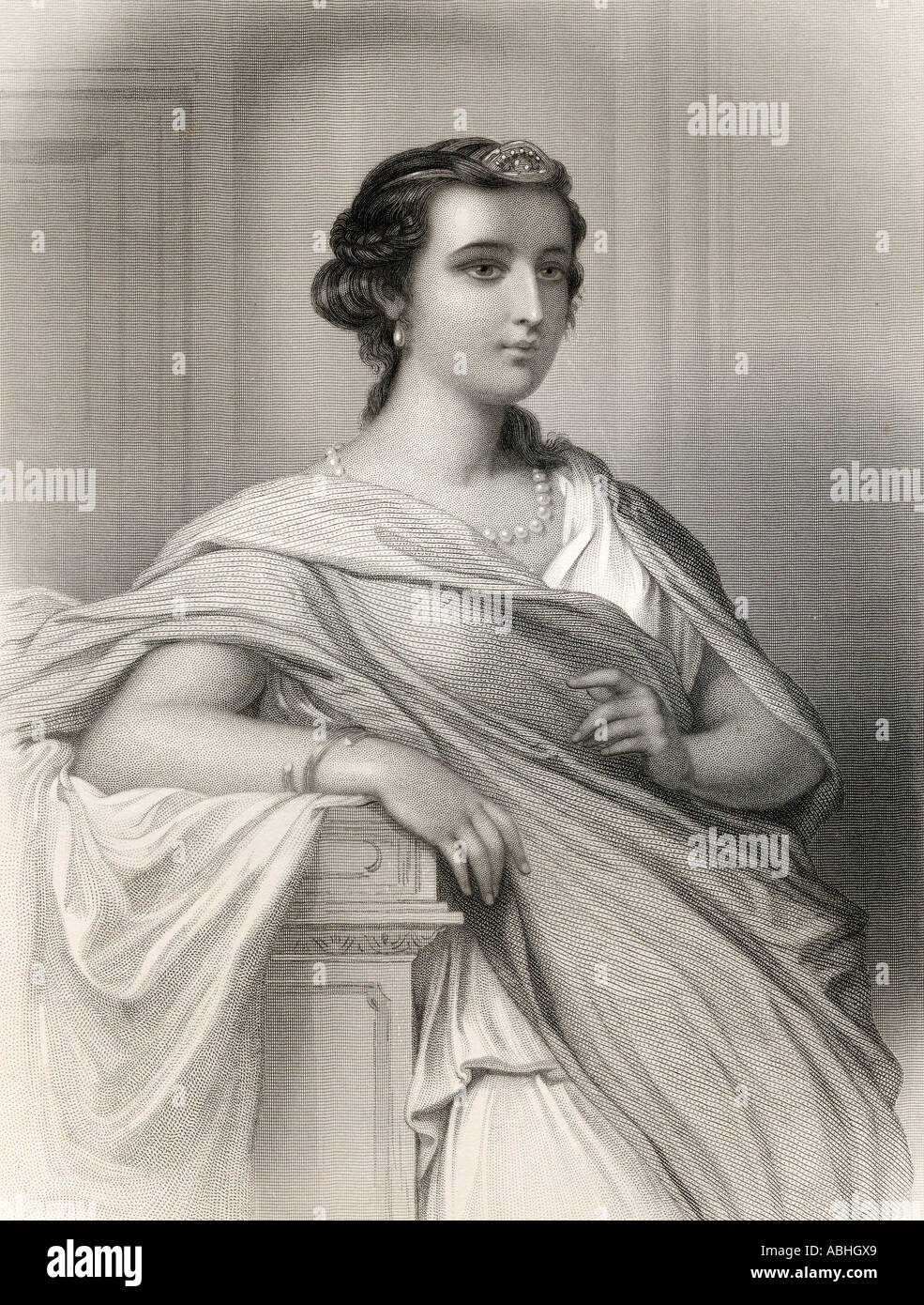 Aspasia von Milet, c 470 - ca. 400 V. CHR. Griechische Kurtisane, Geliebte und Lebensgefährtin des Staatsmannes Perikles. Stockfoto