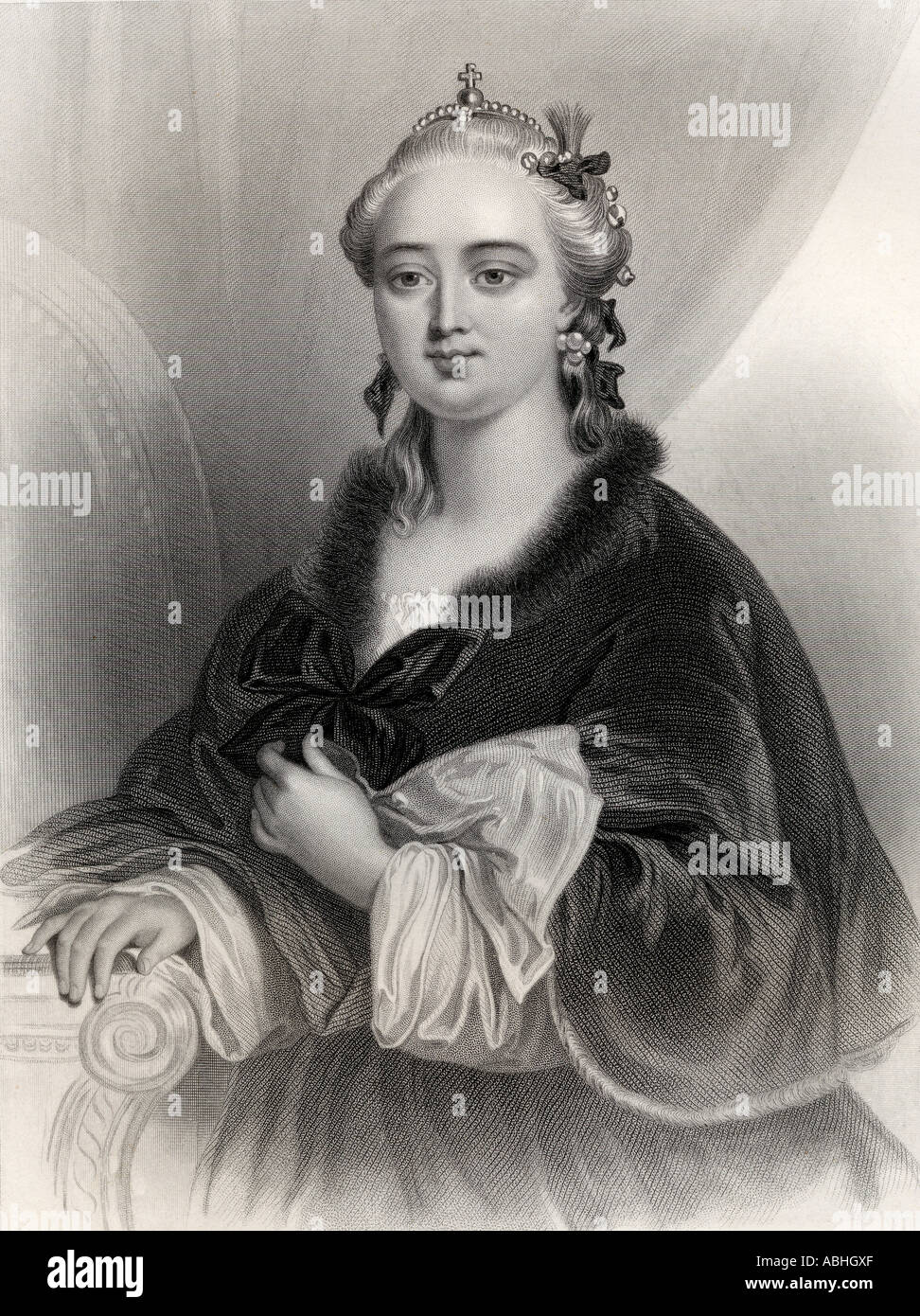 Katharina II., Katharina die Große, 1729 - 1796. Deutsche geboren Kaiserin von Russland. Stockfoto
