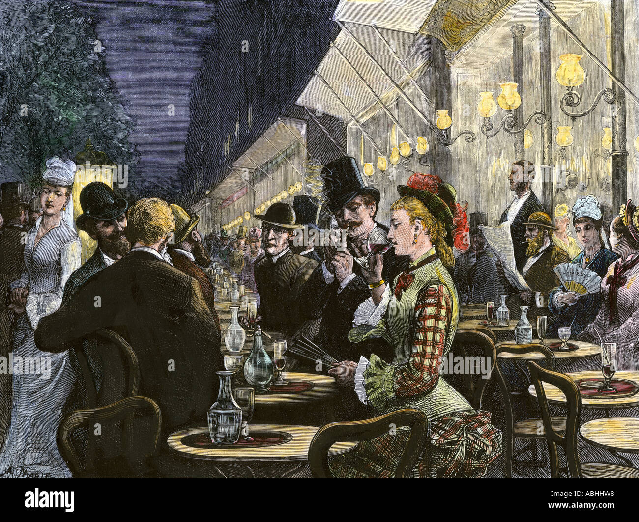 19th century paris cafe Fotos und Bildmaterial in hoher Auflösung Alamy