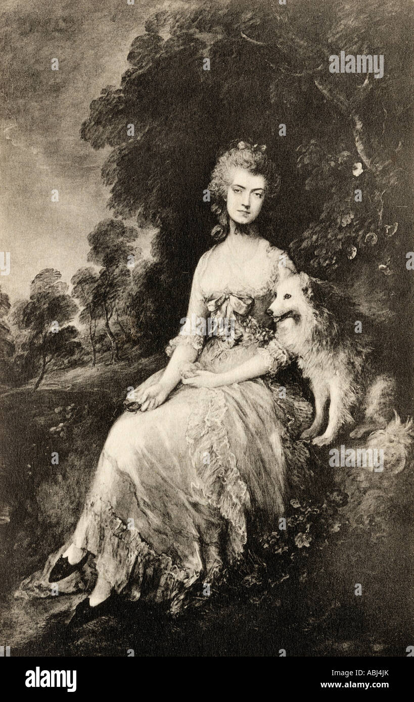 Mary Robinson, geb. Darby, 1757 –1800. Englische Schauspielerin, Dichterin, Dramatikerin, Romanschriftstellerin und Geliebte von George IV. Stockfoto