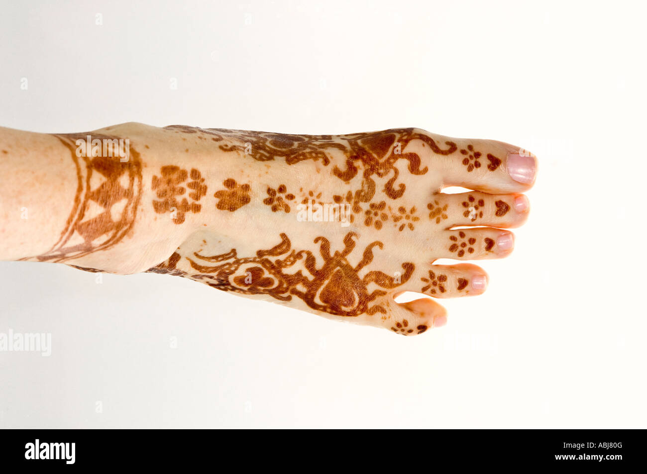 Henna Tattoo Am Fuß