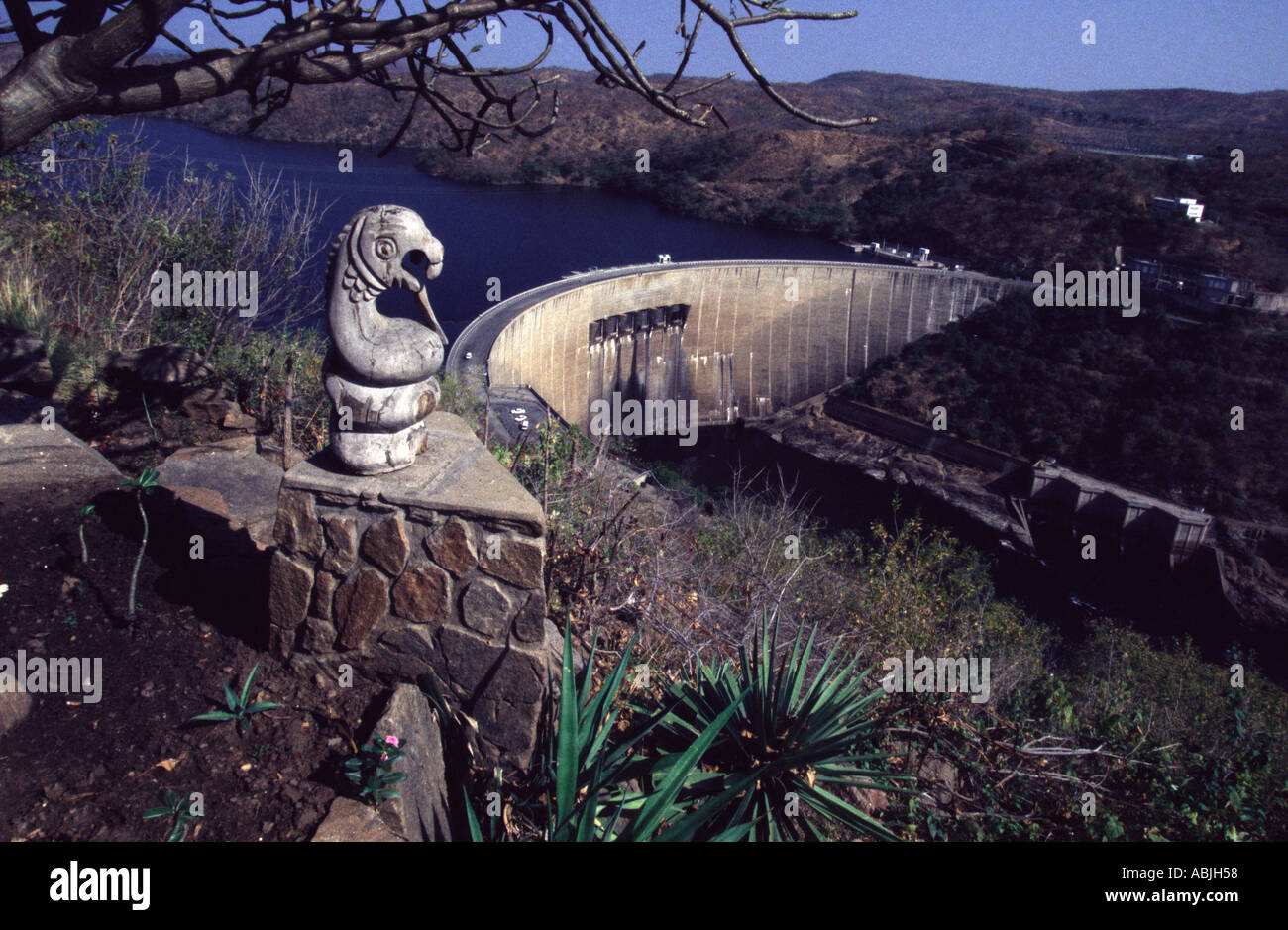 Kariba Dam Wand Stockfoto