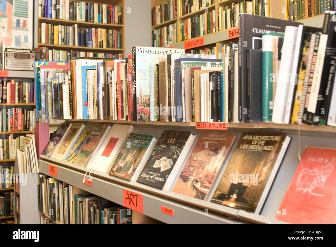 Portobello Bücher Golborne Road London England UK Stockfoto