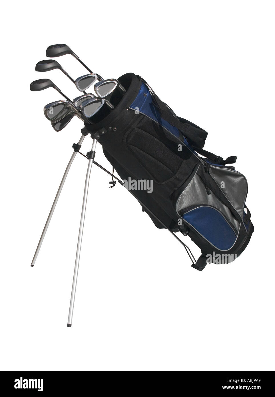 Golfbag mit vereinen Stockfoto