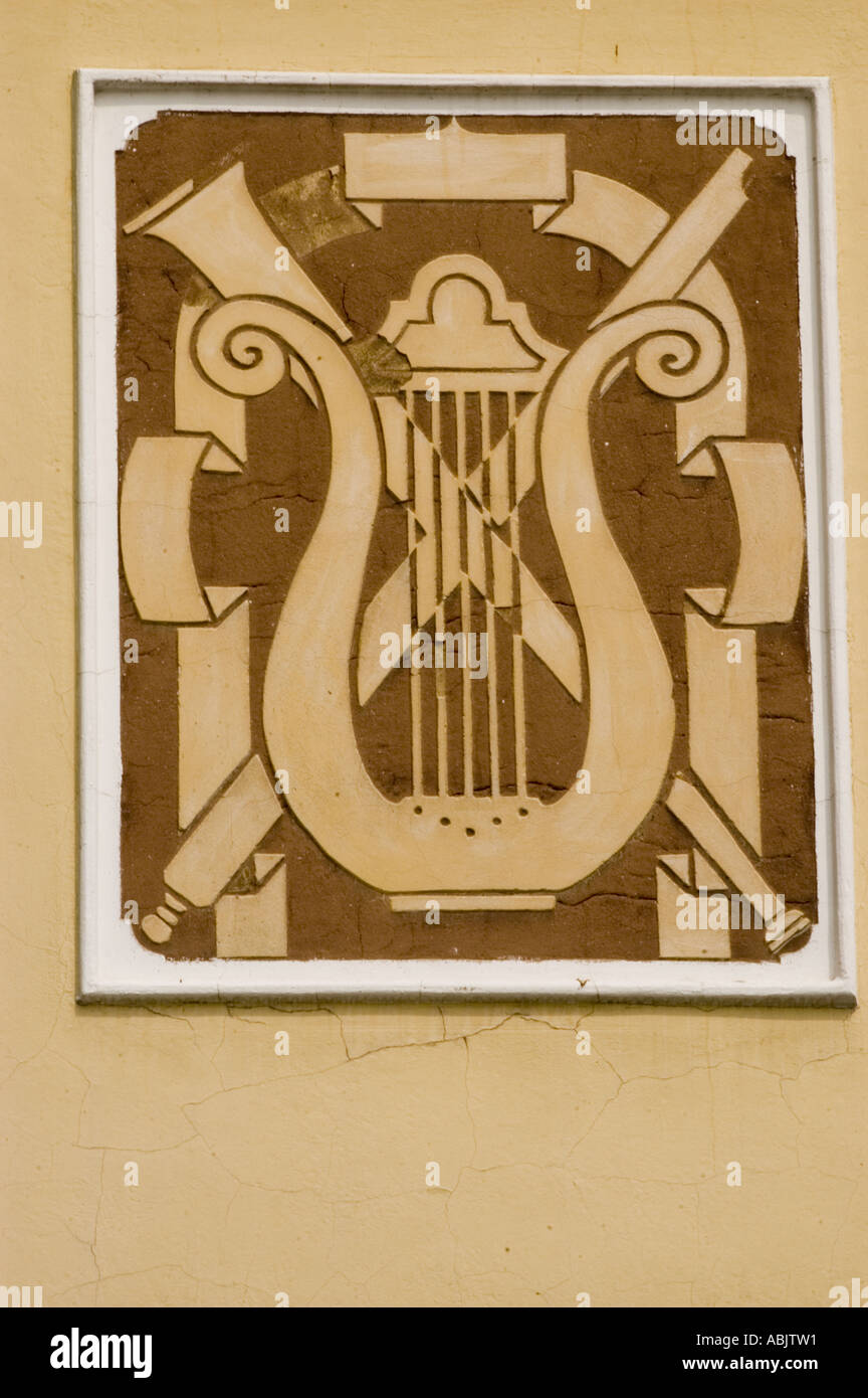 Sandomierz Stadtwappen Bass relief Stockfoto