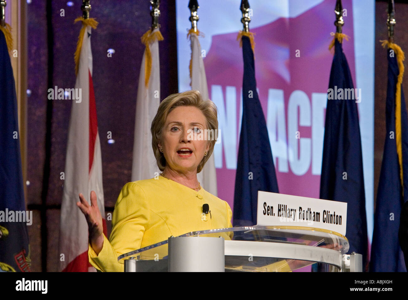 Hillary Rodham Clinton Stockfoto