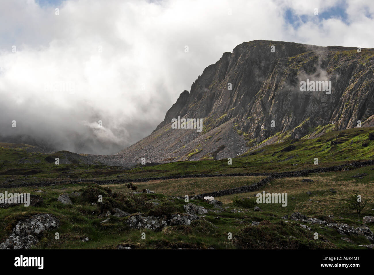 Cyfrwy Cadair Idris Snowdonia Stockfoto