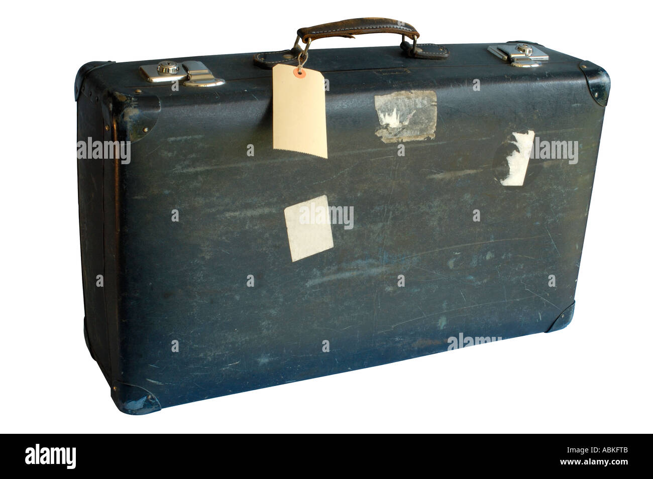 Alter Koffer (mit Clipping-Pfad) Stockfoto