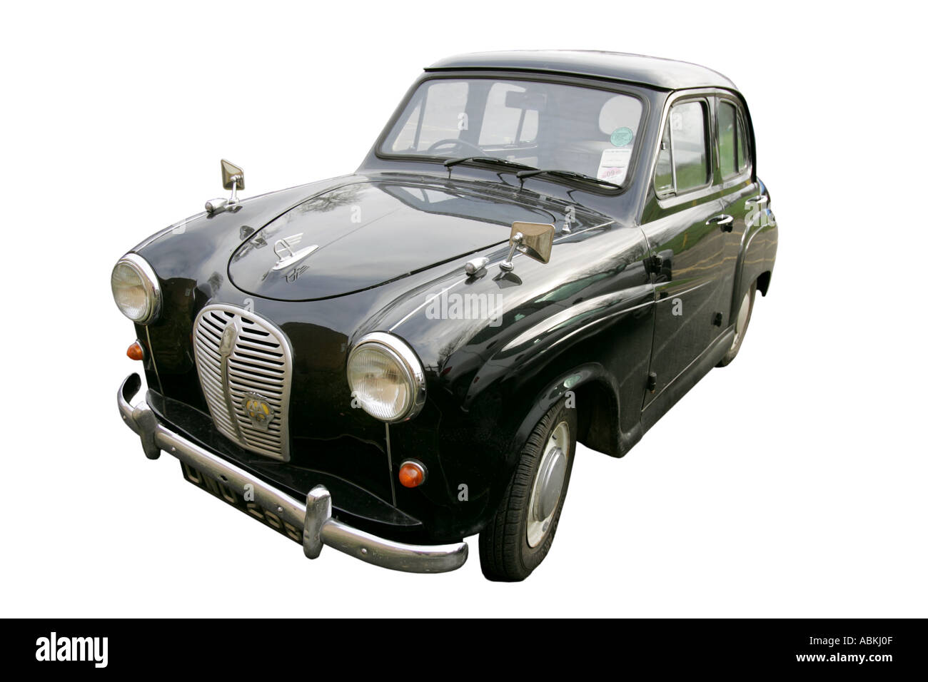 alte Auto klassische Geschichte Fahrzeug Vintage Antipoden symbol Sammler alter golden Autofahren British Car Transport Restaurierung fahren Stockfoto