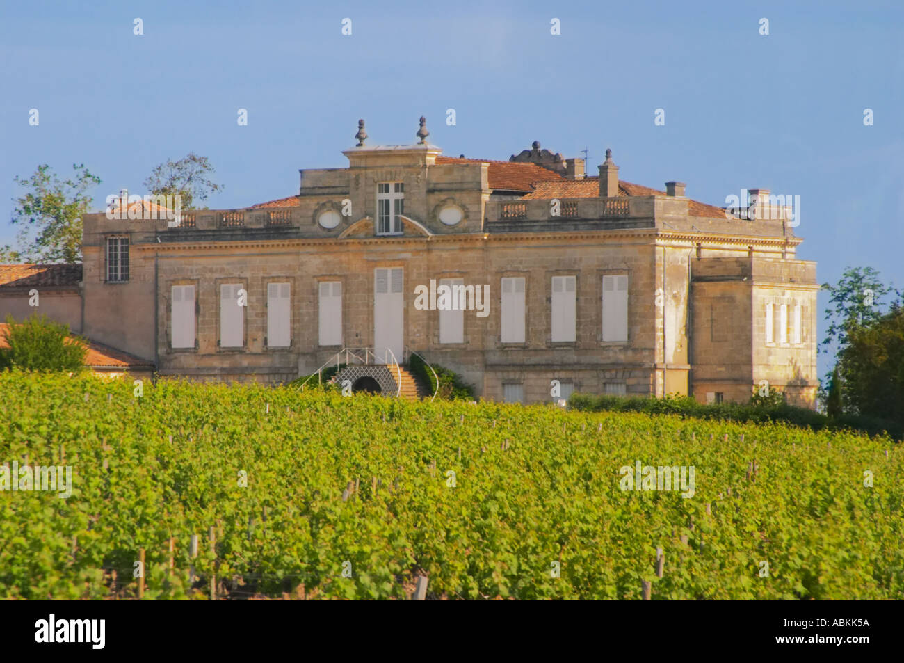 Chateau Le Crock in Saint Estephe Medoc Bordeaux Gironde Aquitaine Frankreich Stockfoto