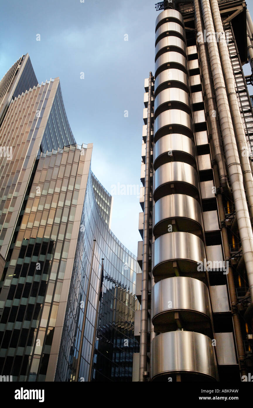 Lloyds Versicherung Gebäude in der Londoner City finanziellen Bezirk von London England UK Stockfoto