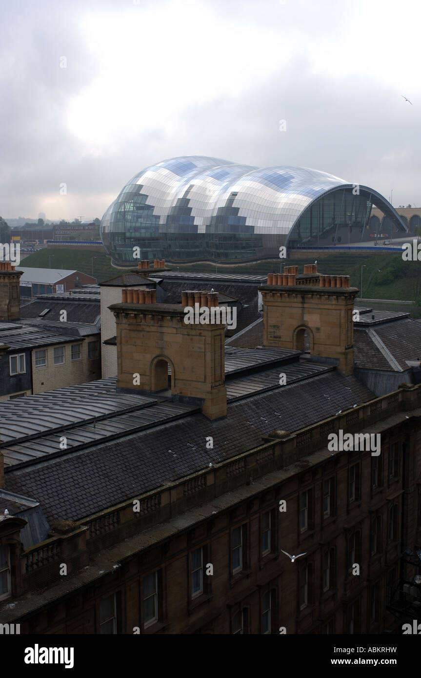 Außenansicht des architektonisch bedeutenden Wettbewerbs gewinnen Salbei Gebäude in Gateshead, England, Europa Stockfoto