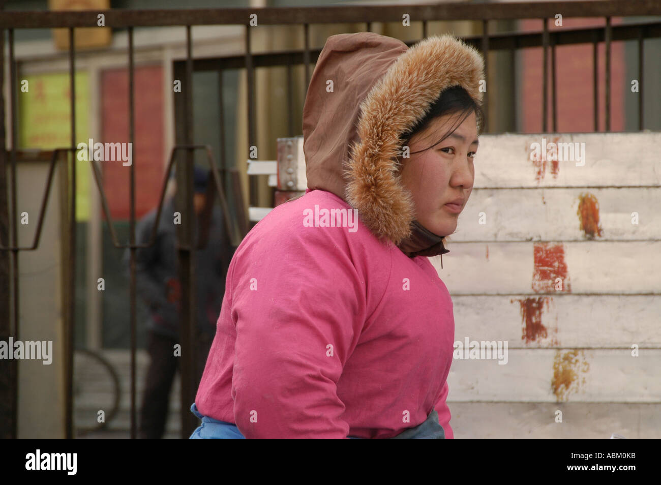 Mädchen in Nord-China Stockfoto