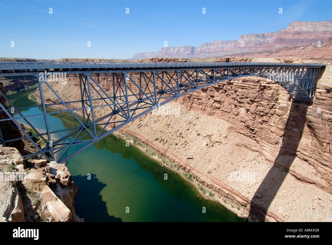USA. Arizona. Marble Canyon. Navajo-Brücke Stockfoto
