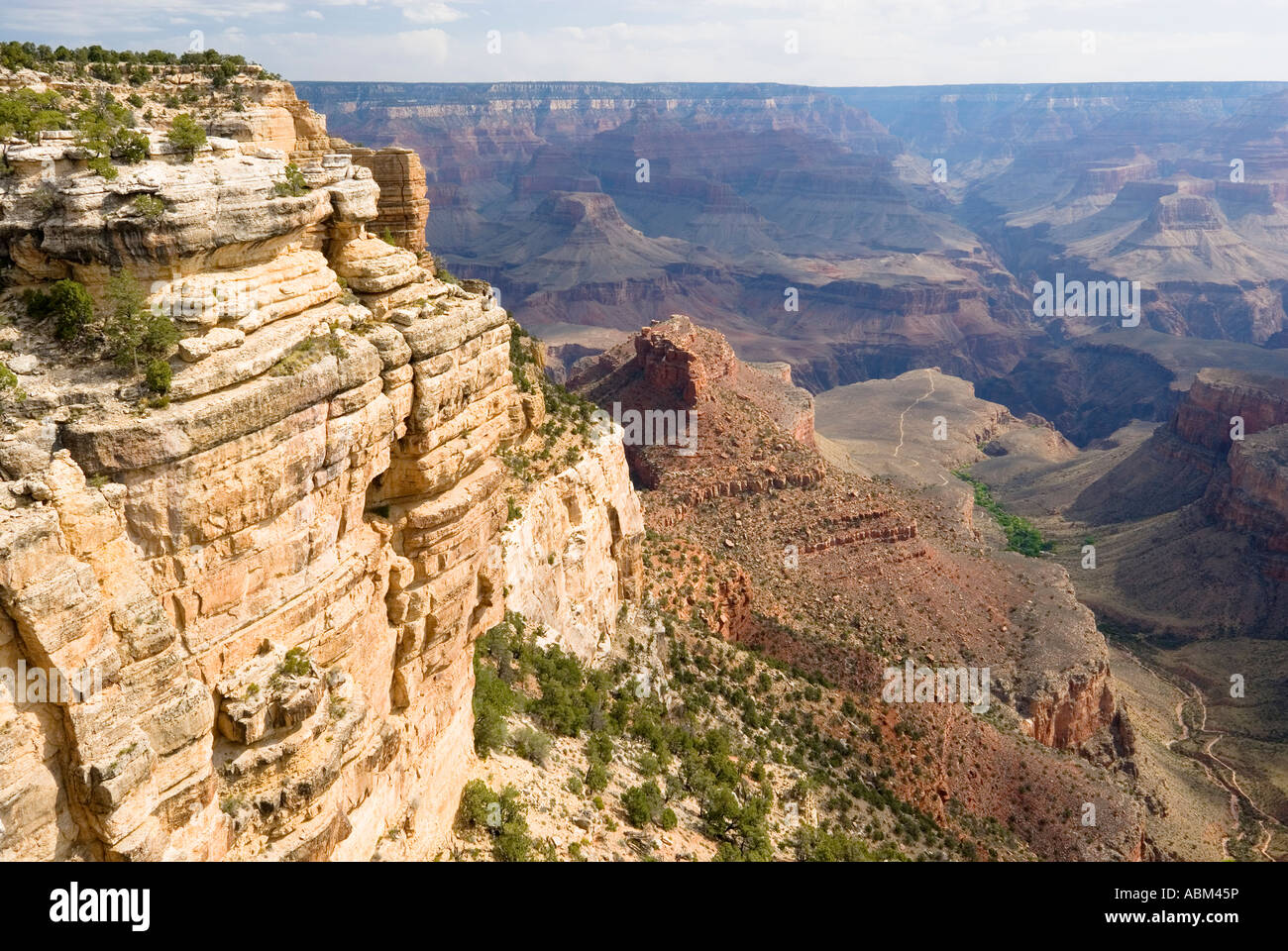 USA. Arizona. Grand-Canyon-Nationalpark. South Rim. Bright Angel Trail. Stockfoto