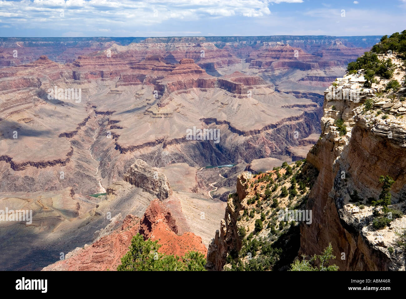 USA. Arizona. Grand-Canyon-Nationalpark. South Rim. Hermits Rest Weg. Stockfoto