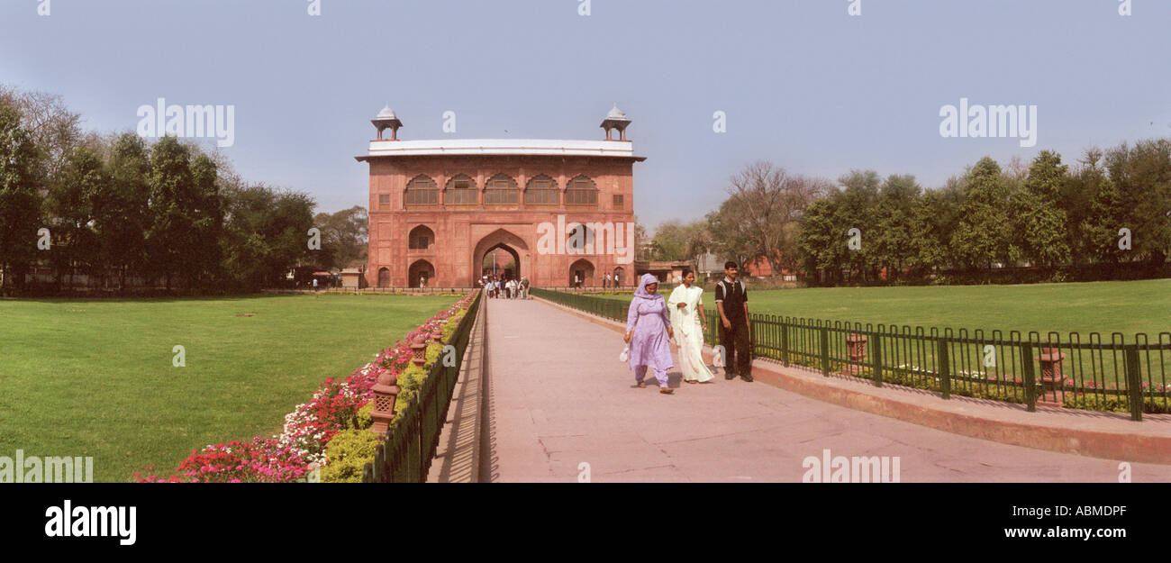 Lahore Gate, Roten Fort, Alt-Delhi, Indien Stockfoto