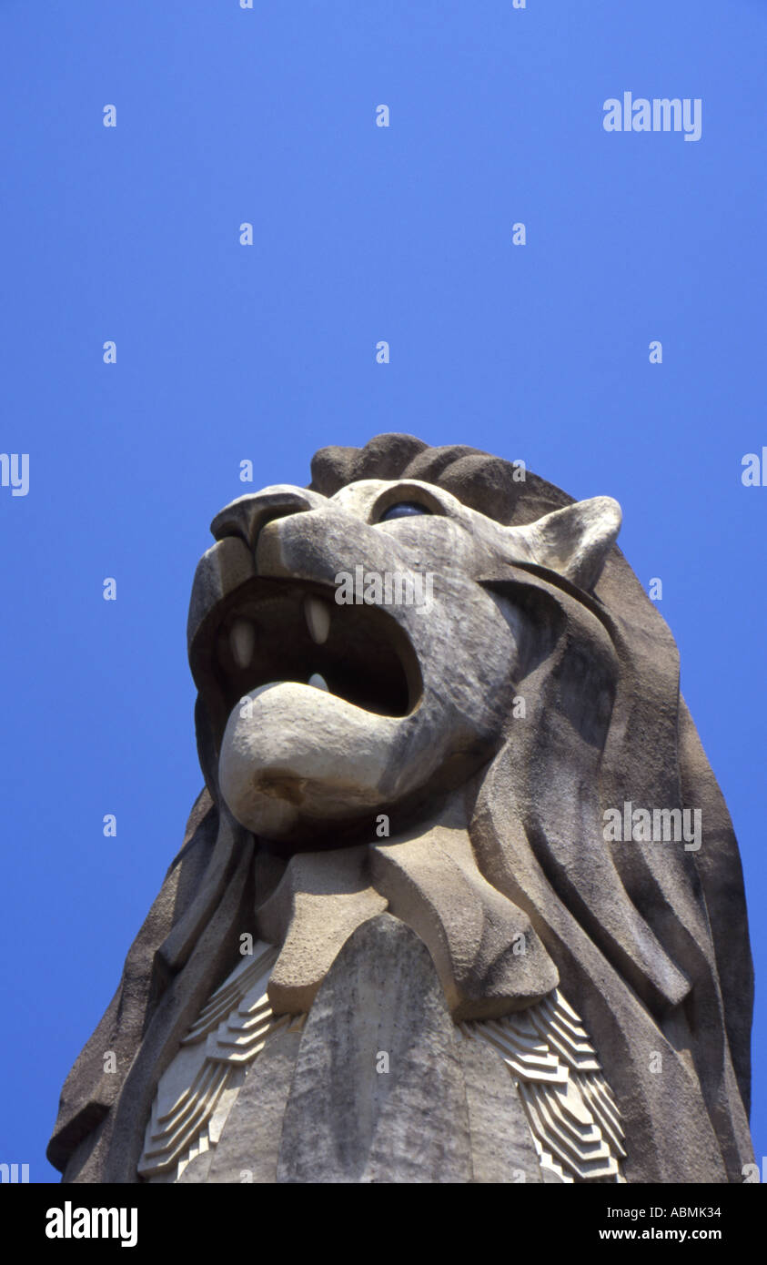 Merlion Skulptur, Singapur Stockfoto