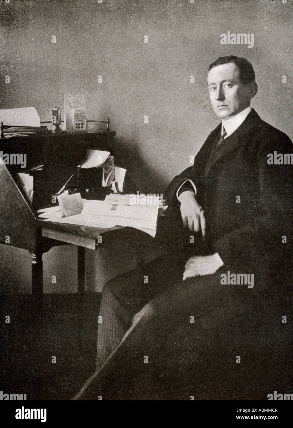 Guglielmo Giovanni Maria Marconi, 1. Marquis von Marconi, 1874 - 1937. Italienischer Erfinder und Elektroingenieur. Stockfoto
