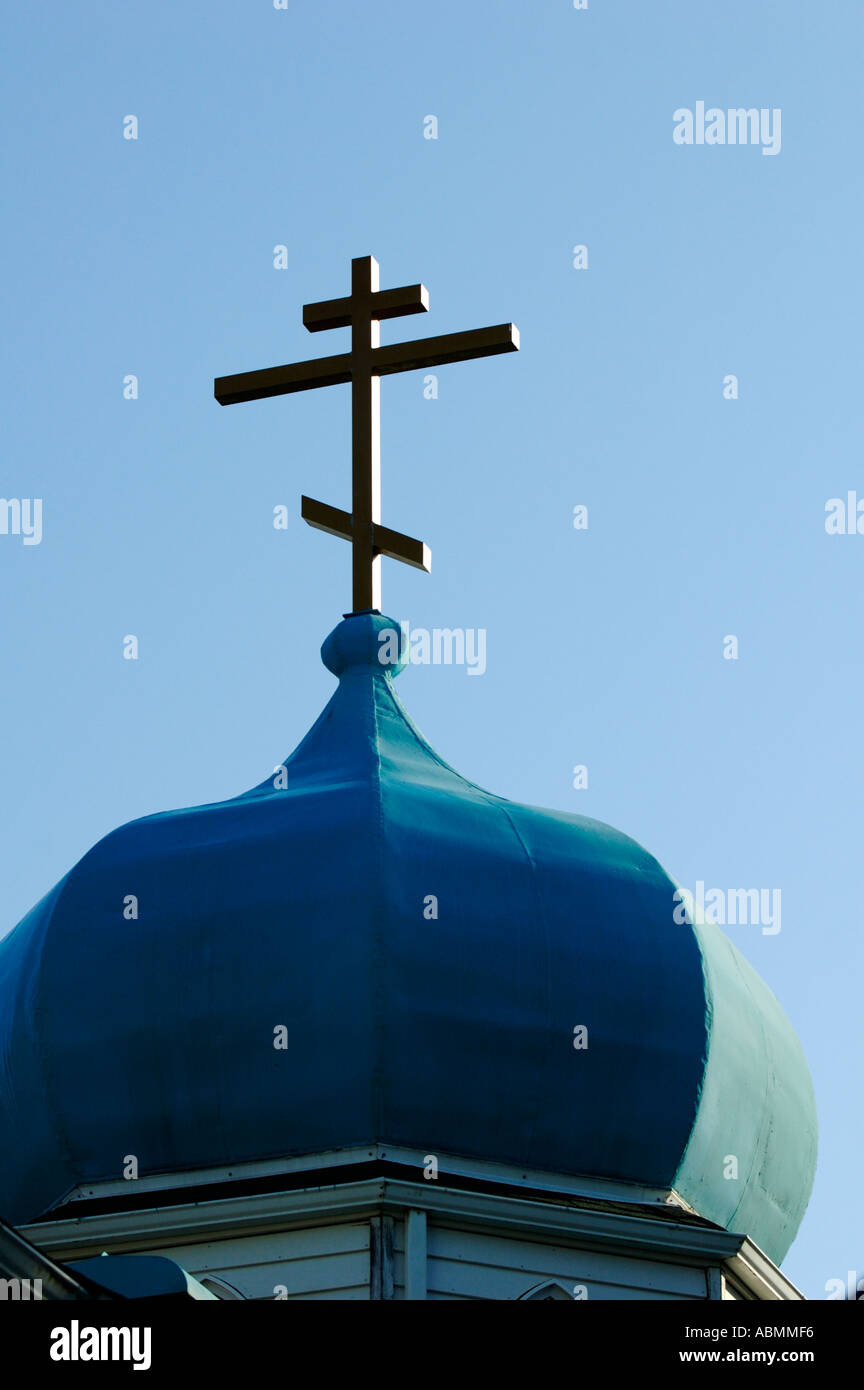 Alaska, Kodiak, Heilige Auferstehung Russisch-orthodoxe Kirche Stockfoto