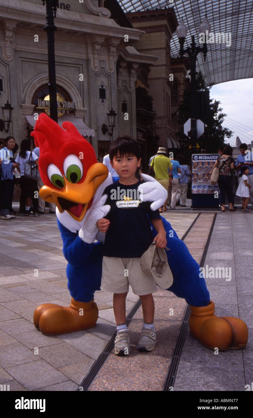 Universal Studios Japan USJ Woody Woodpecker Stockfoto