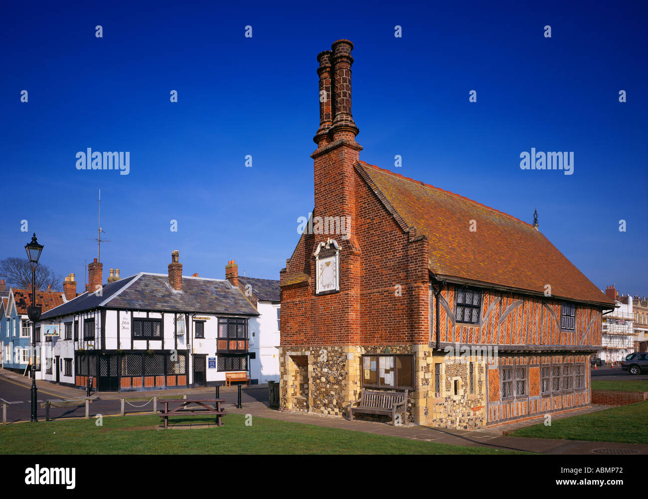 Der Moot Haus Alderburgh Suffolk auf der östlichen English coast Schuss auf Großformat Stockfoto