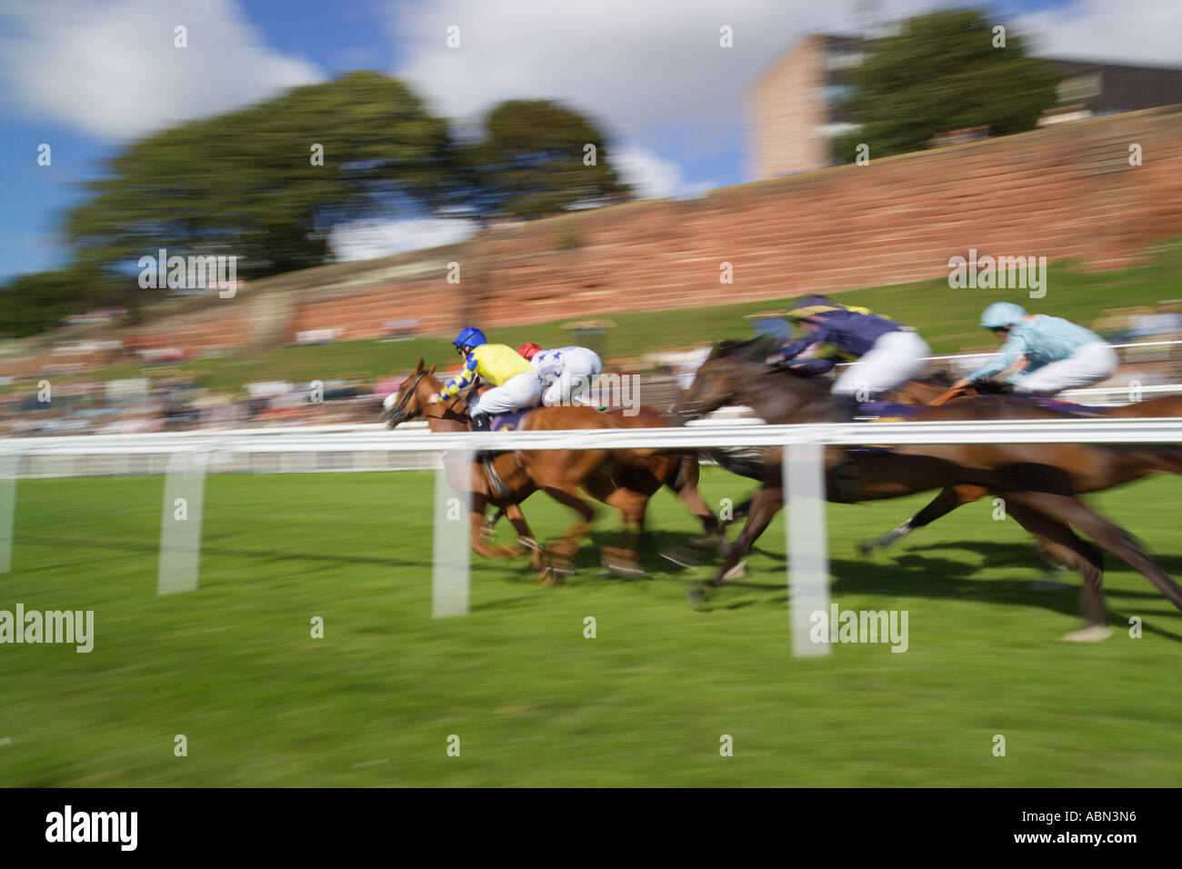 Pferderennen in England Stockfoto