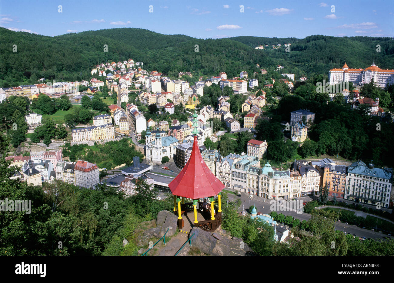 TSCHECHIEN WESTBÖHMEN KARLOVY VARY KARLSBAD THERMAL-KURORT Stockfoto