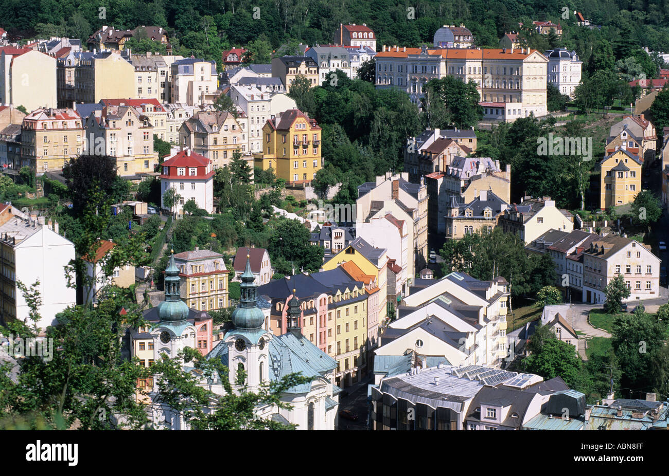 TSCHECHIEN WESTBÖHMEN KARLOVY VARY KARLSBAD THERMAL-KURORT Stockfoto