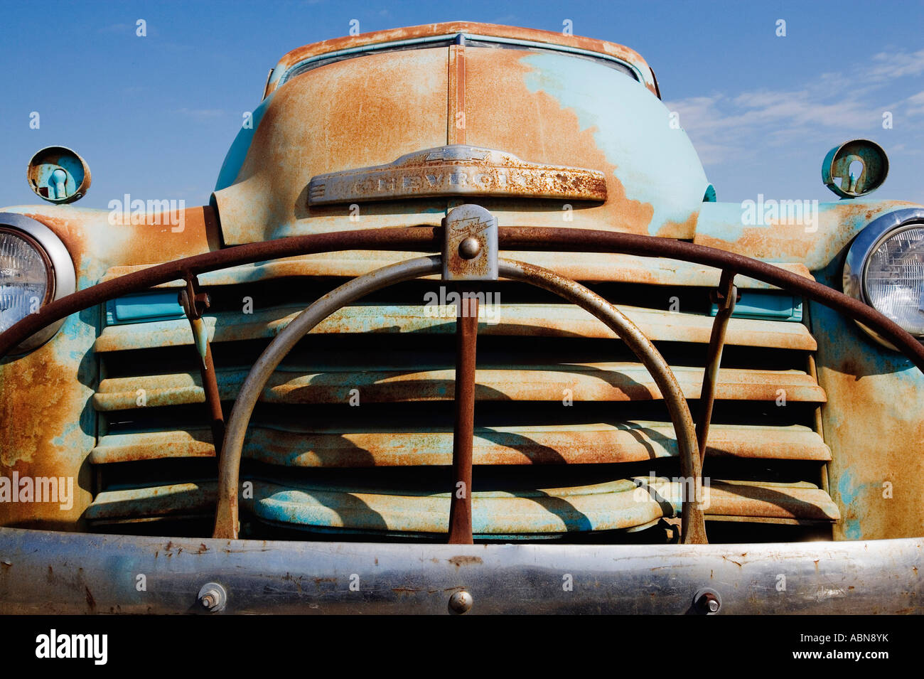 Alten Chevy Pickup-Truck, Texas Hill Country, Texas, USA Stockfoto