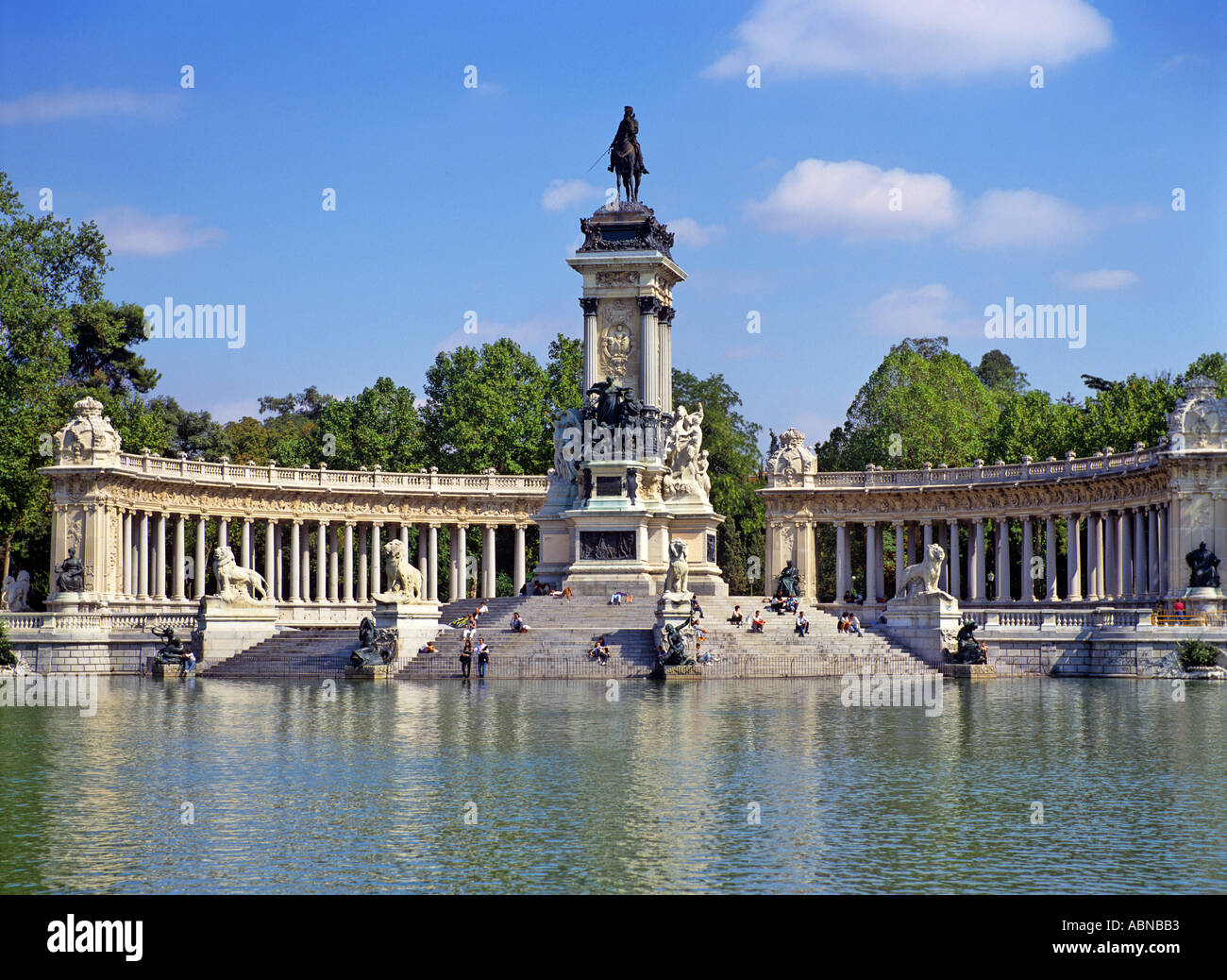 Der Buen Retiro Park-Madrid-Spanien Stockfoto