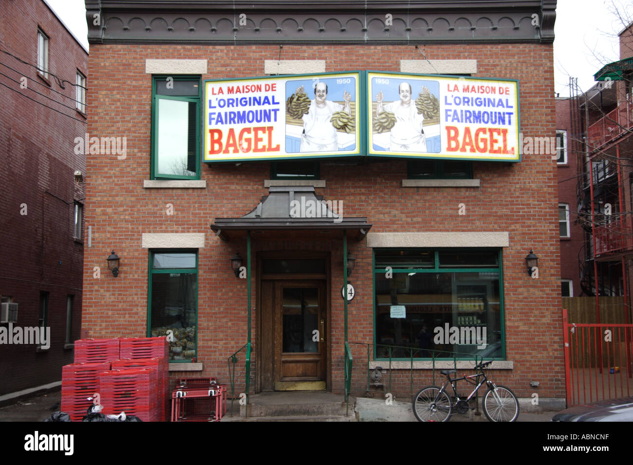 Le Maison De Fairmount eine berühmte Bagel Bakery in Montreal Quebec Kanada Stockfoto