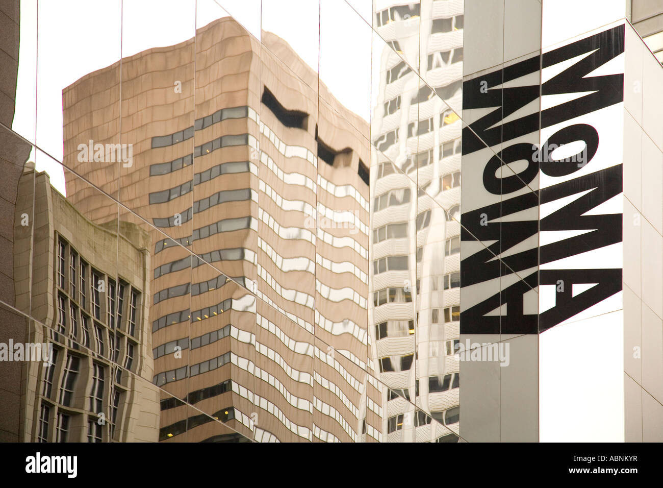 MOMA Museum of Modern Art Galerie Zeichen in Midtown Manhattan New York City-NY Stockfoto