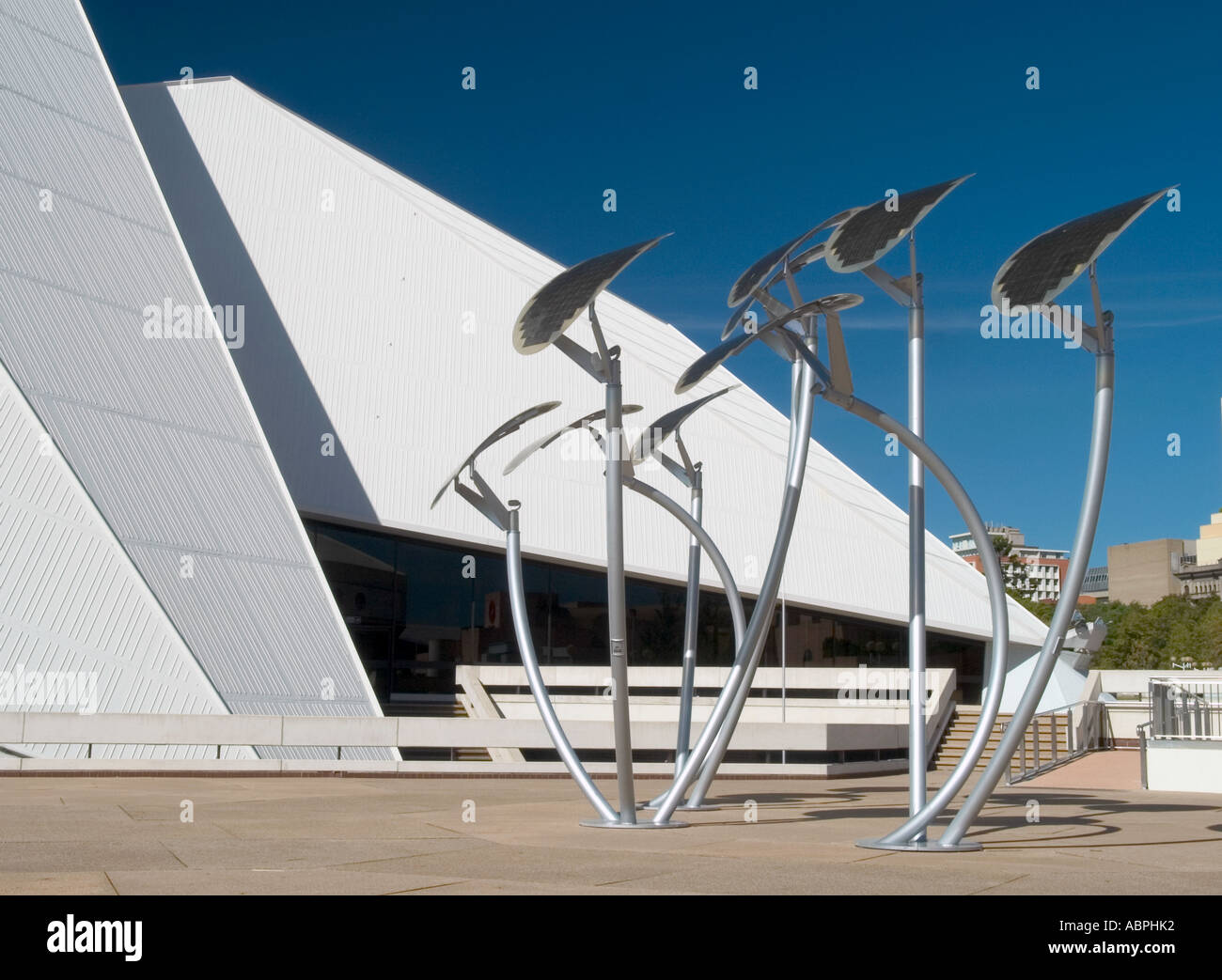 Solar kunst Installation am Adelaide Festival Centre, Adelaide, South Australia, Stockfoto